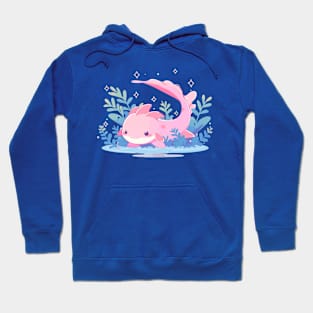 Tiny Axolotl - Adorable Salamander Amphibian Hoodie